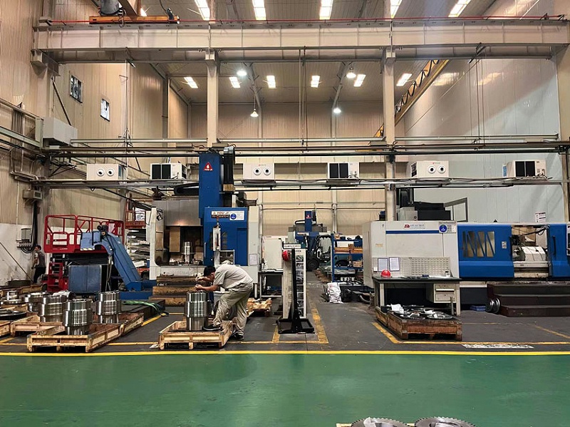 齒輪廠車間降溫使用工業(yè)蒸發(fā)冷省電空調，用電量只需傳統(tǒng)空1/6