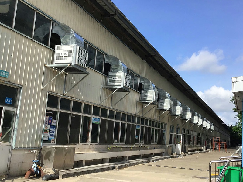 學校飯堂食堂通風降溫安裝星科環?？照{