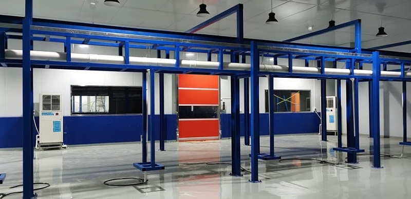 工業廠房車間整體制冷降溫，應用蒸發冷省電空調-立式軸流柜機